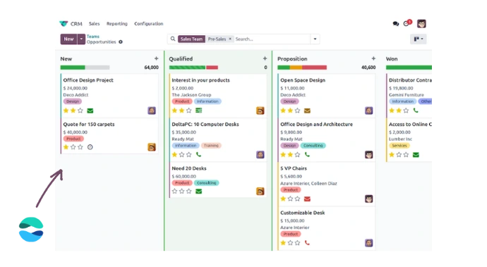 CRM that integrates with the Odoo website